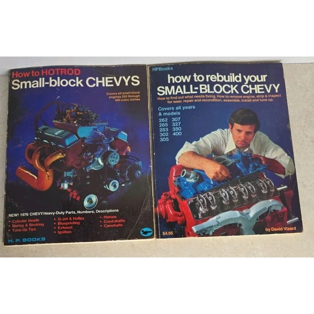 HPBooks Small-block Chevy Manuals How to Hotrod & Rebuild Vizard Fisher Lot